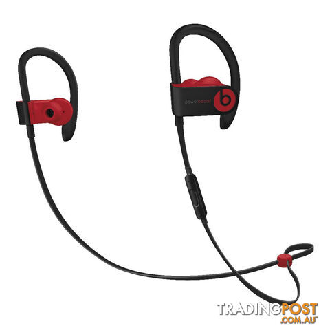 Beats Powerbeats 3 Wireless Earphones Decade Collection - Defiant Black / Red - MRQ92PA/A - Black - 190198755506