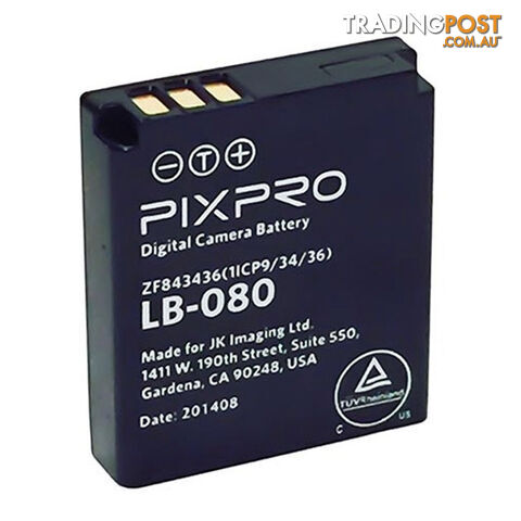 Kodak LB-080 Compact Kodak Battery for PIXIPRO SP360 MPN: LB-080