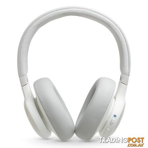 JBL Live 650BTNC Wireless Over-Ear Noise-Cancelling Headphones - White - JBLIVE650BTNC - White - 6925281940811