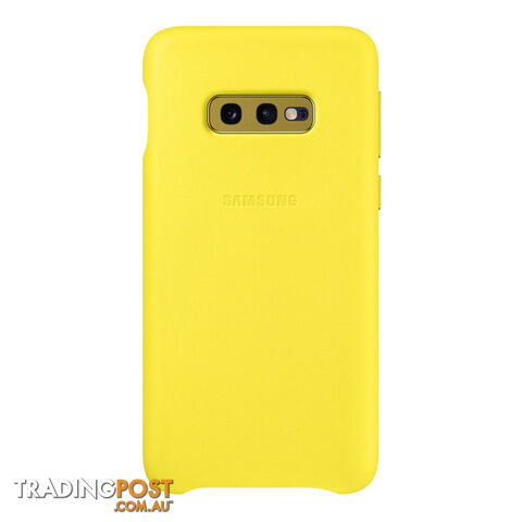 Samsung Galaxy S10e Leather Back Cover - Yellow