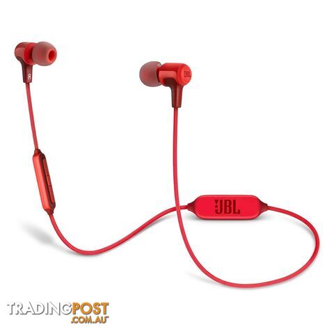 JBL E25BT Wireless In-Ear Headphones - Red - JBLE25BTRED - Red - 6925281921100