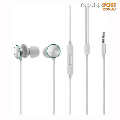 Oppo O-Fresh Stereo Earphones MH151 with 3.5mm Headphone Jack - Grey - MH151 - Grey - 6944284641587