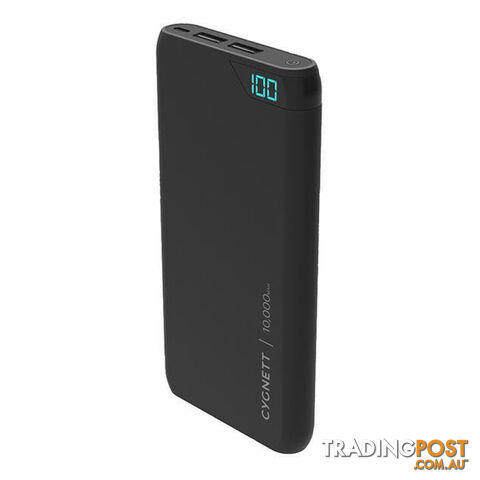 Cygnett ChargeUp Boost 10K 10000mAh 2.4A Power Bank - Black