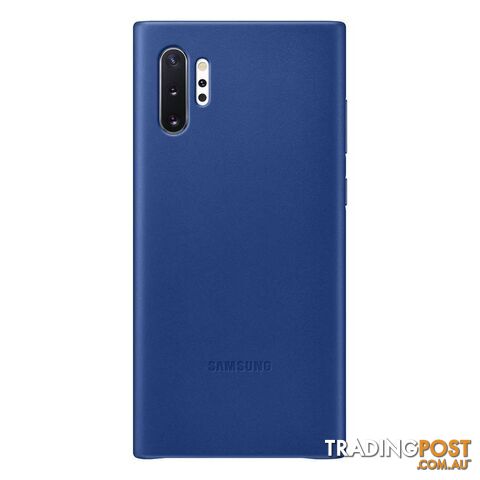 Samsung Galaxy Note 10+ Plus Leather Back Cover - Blue