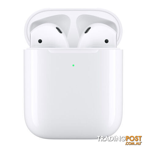 Apple AirPods (2nd Gen) with Wireless Charging Case A2032 - White - MRXJ2ZA/A - White - 190198764805