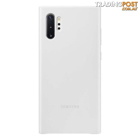 Samsung Galaxy Note 10+ Plus Leather Back Cover - White