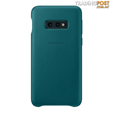 Samsung Galaxy S10e Leather Back Cover - Green