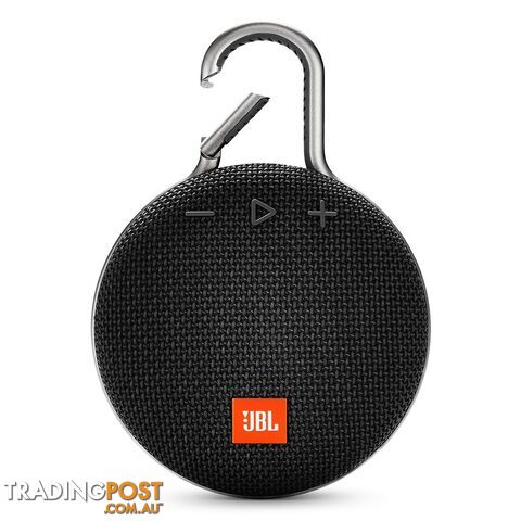 JBL Clip 3 Portable Bluetooth Speaker With Carabiner - Black - JBLCLIP3BLK - Black - 6925281933028