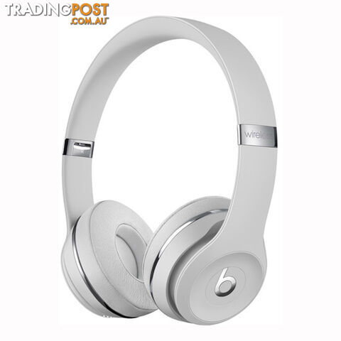 Beats Solo3 Bluetooth On-Ear Headphones - Satin Silver - MX452PA/A - Silver - 190199312555