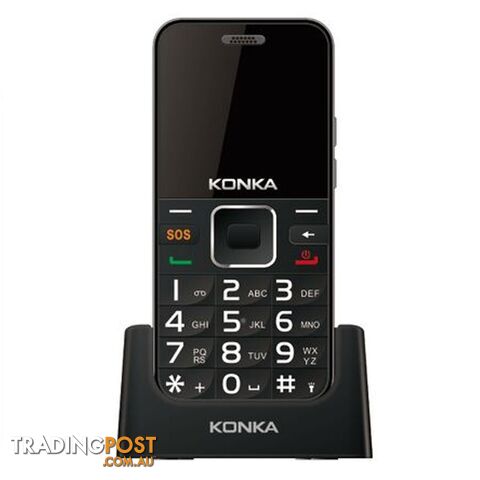 Konka U6 (3G, Keypad, 5MP) - Black/Silver