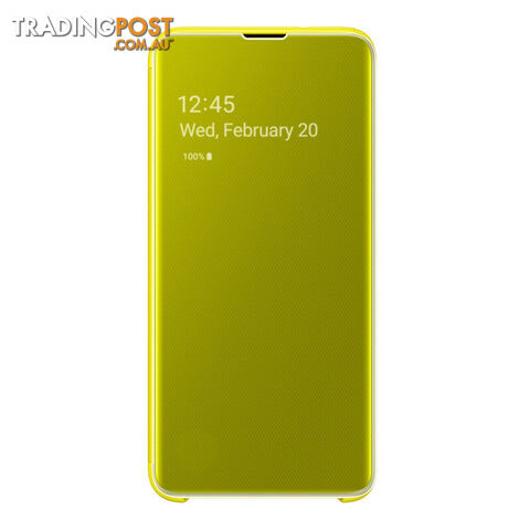 Samsung Galaxy S10e Clear View Cover - Yellow