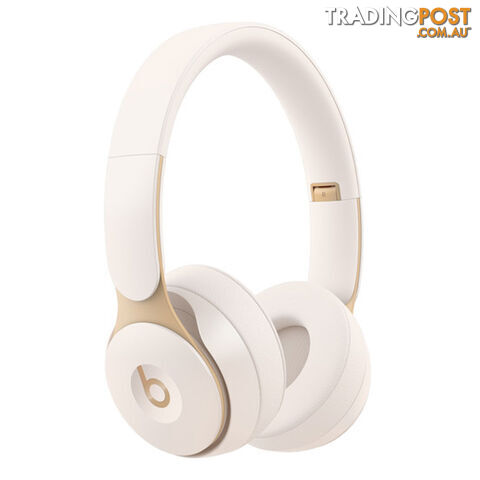 Beats Solo Pro Wireless Noise Cancelling Headphones - Ivory - MRJ72FE/A - White - 190199534100