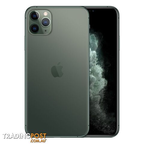 Apple iPhone 11 Pro Max 512GB - Midnight Green - MWHR2X/A - Green -...