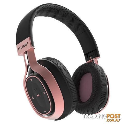 BlueAnt Pump Zone Wireless HD Audio Headphones - Rose Gold/Black - PUMP_ZONE_BR - Rose Gold - 878049003463