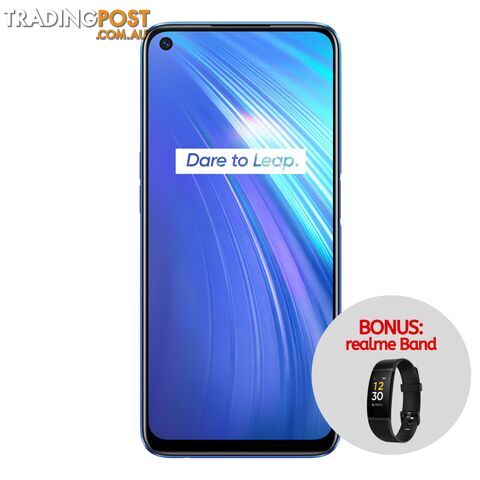 realme 6 (Dual Sim 4G, Bonus realme Band w/ Redemption) - Comet Blue -...