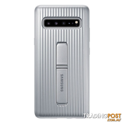 Samsung Galaxy S10 5G Protective Standing Cover - Silver