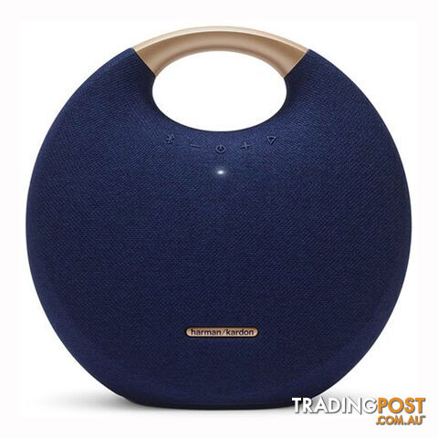 Harman Kardon Onyx Studio 5 Portable Bluetooth Speaker - Blue - HKOS5BLUAS - Blue - 6925281938276