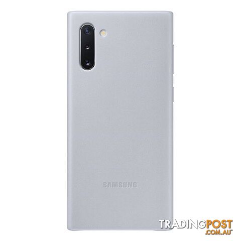 Samsung Galaxy Note 10 Leather Back Cover - Grey