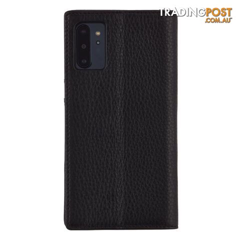 Case-Mate Leather Wallet Folio Case Samsung Note 10+ Plus - Black
