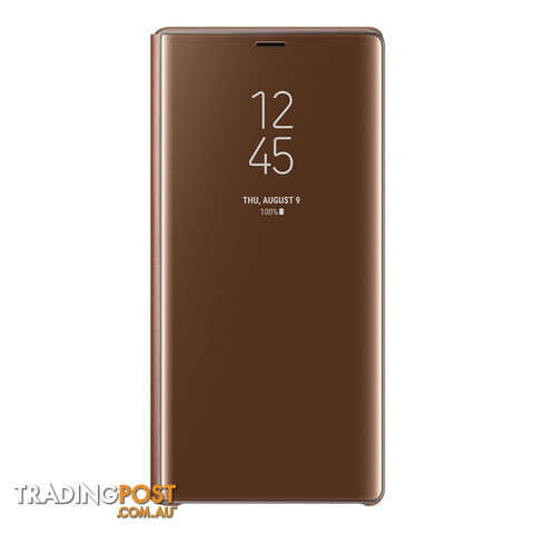 Samsung Galaxy Note 9 Clear View Standing Cover - Brown MPN: EF-ZN960CAEGWW