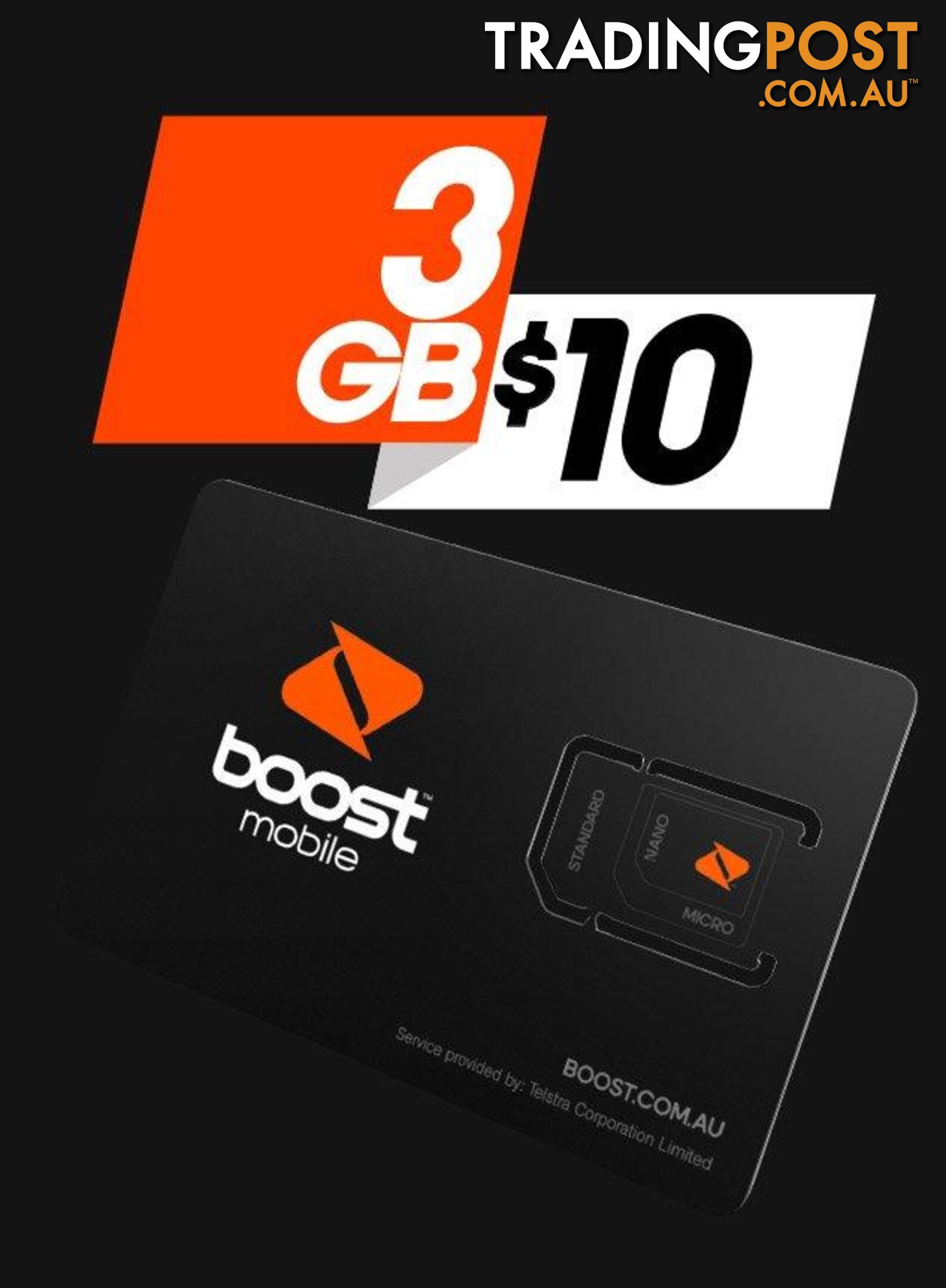 Boost Trio Starter Kit - 1FD74E - Sim Card