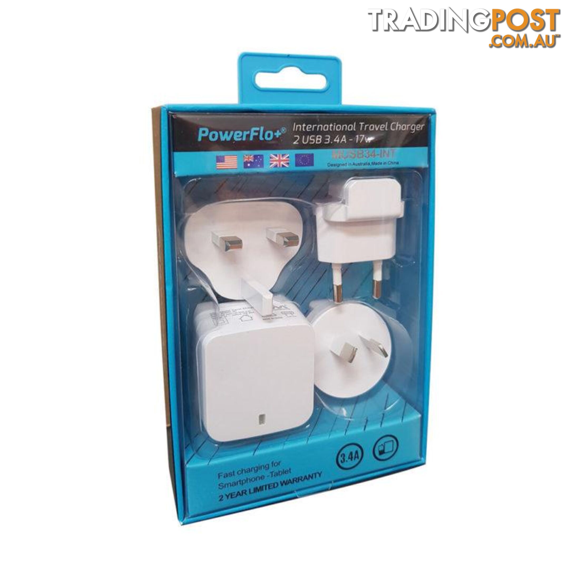 Powerflo+ International Travel Pack - 1001052 - Charging & Power