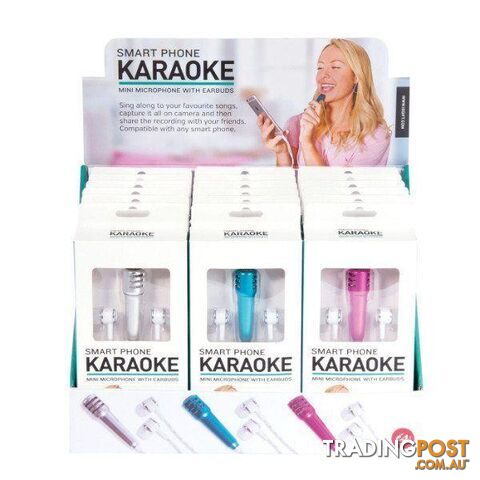 Smart Phone Karaoke Mini Microphone With Earbuds - DDE4AE - Headphones & Sound