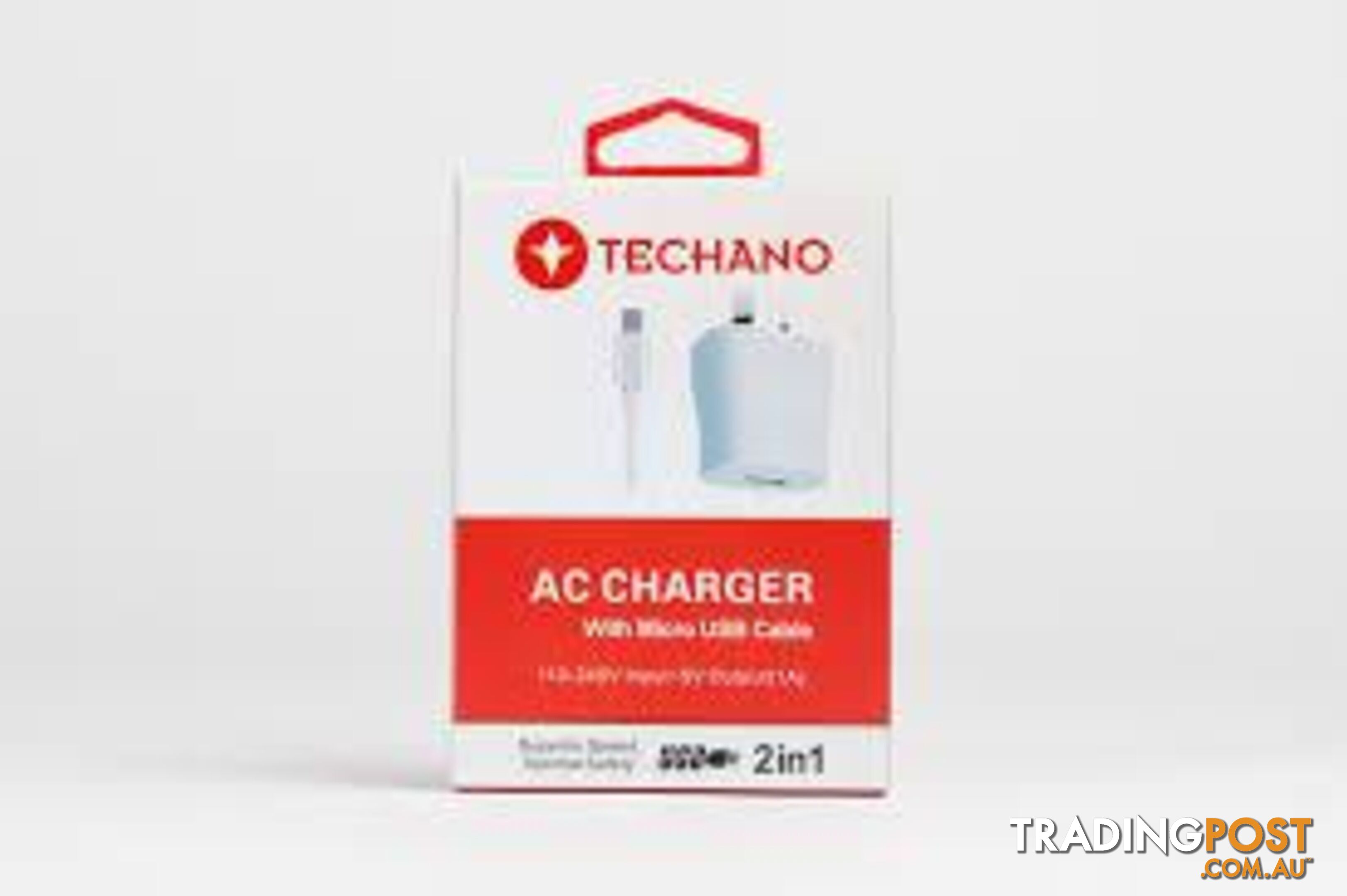 Techano AC Charger Kit with Micro USB Cable - 14C61A - Charging & Power