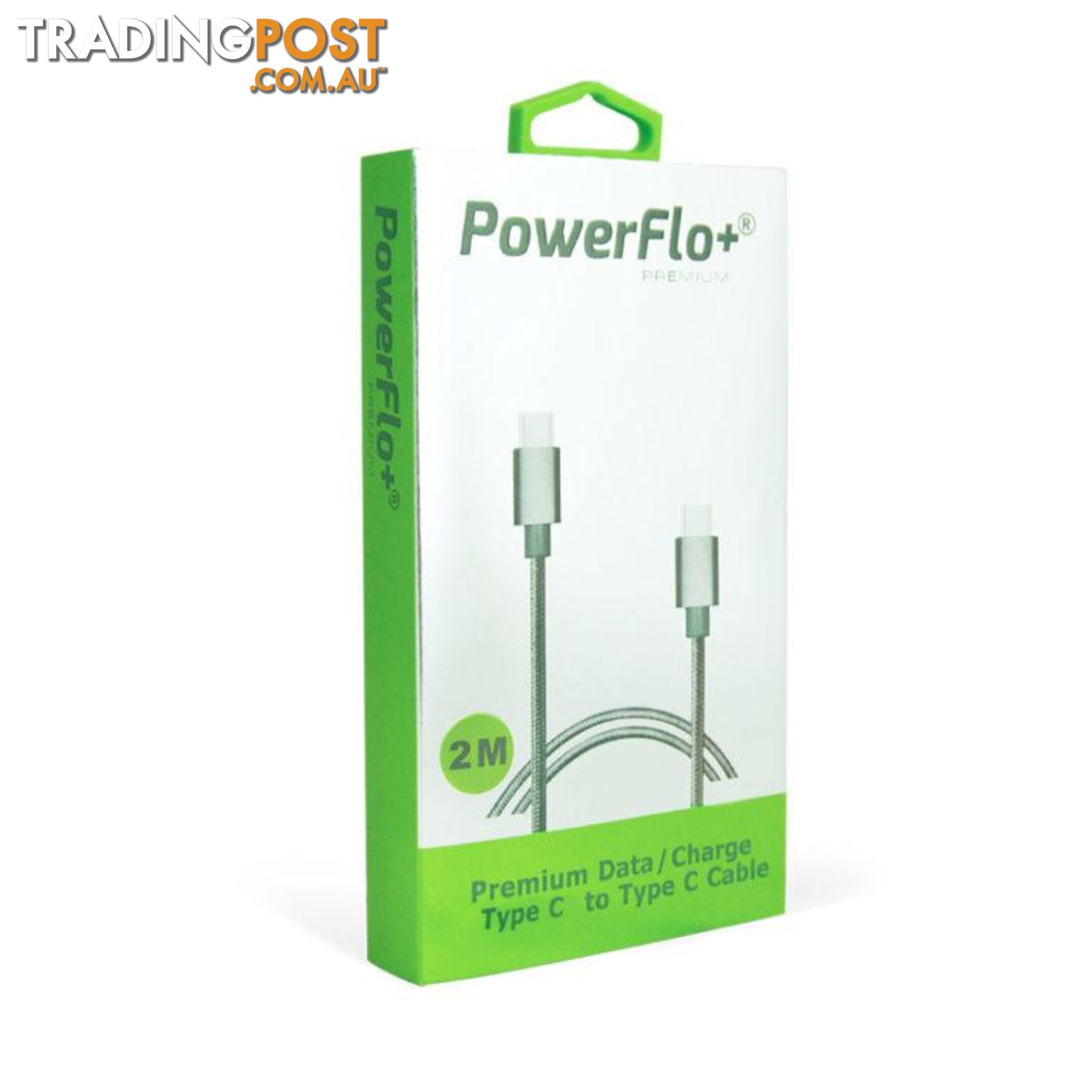 Powerflo+ Premium Spring Rev. USB Type-C 2M Cable - 1001070 - Cables