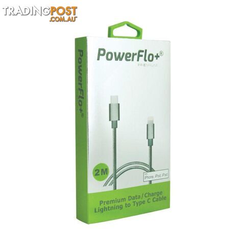 Powerflo+ Premium Lightning to Type-C 2m Cable - 1001069 - Cables