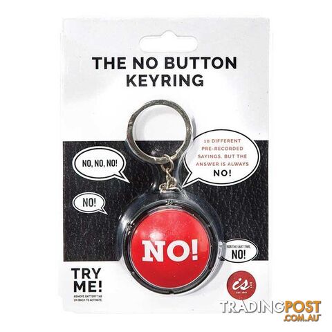 The NO Button Key-ring - 100299 - Accessories