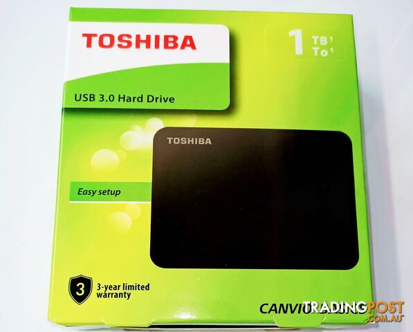 Toshiba USB 3.0 1TB Hard Drive - 1001811 - External Storage Device