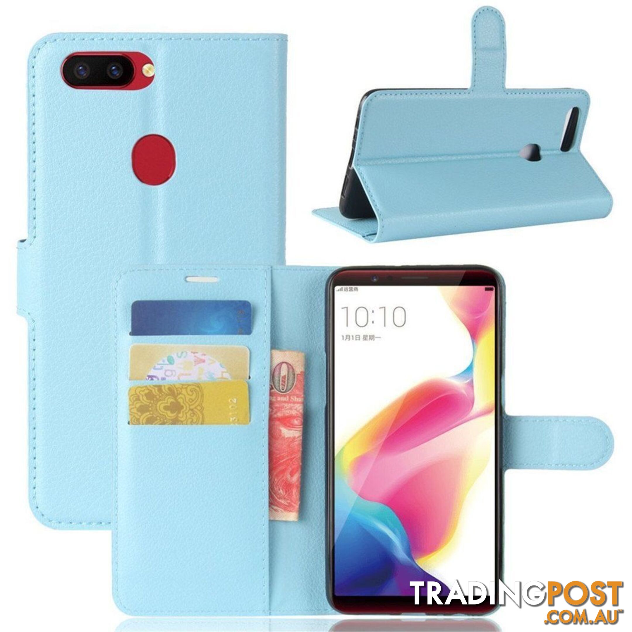 Oppo AX7 Wallet Style Case - 100297 - Cases