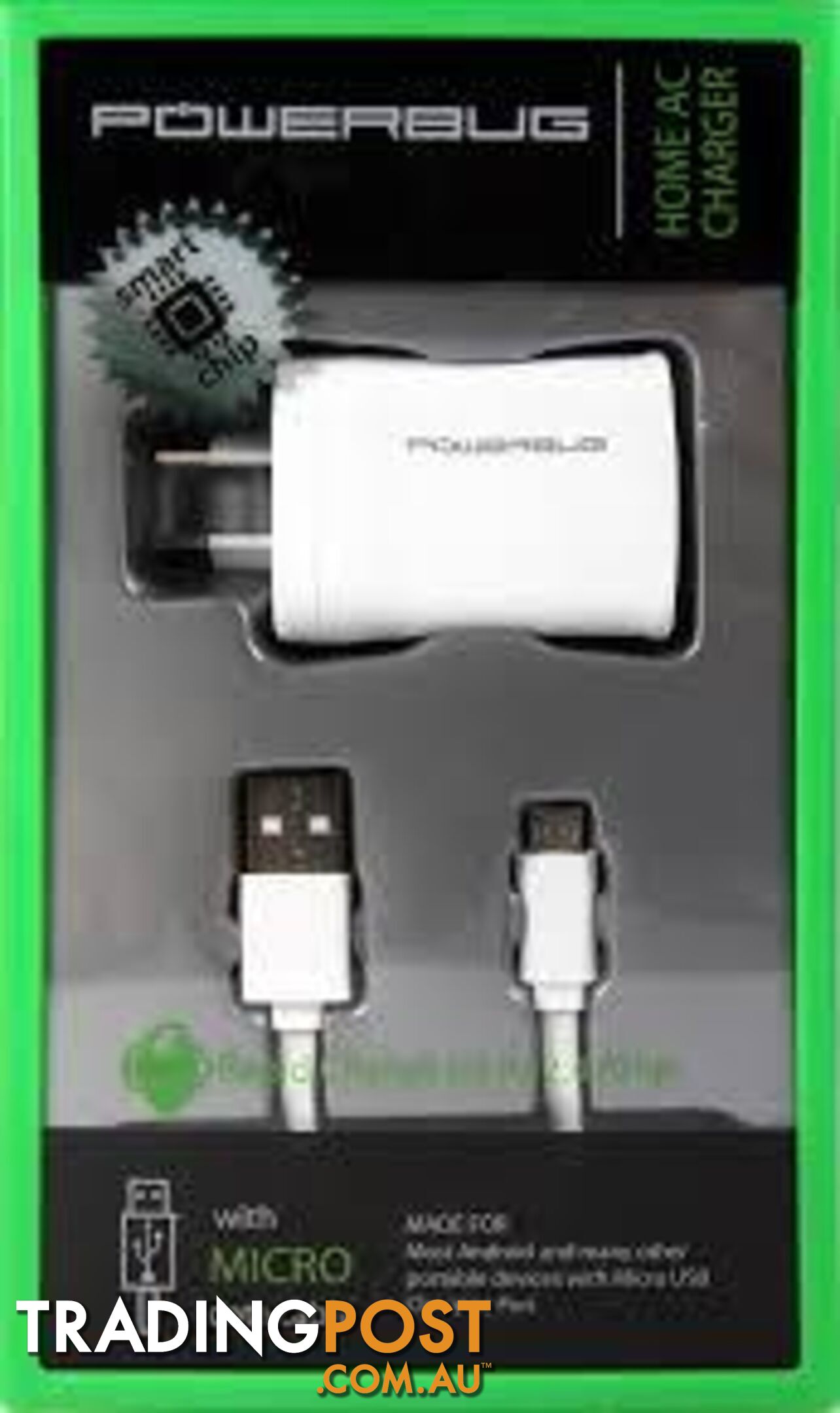 Powerbug Home AC Charger w/ Type C Cable - 3ED2DC - Charging & Power