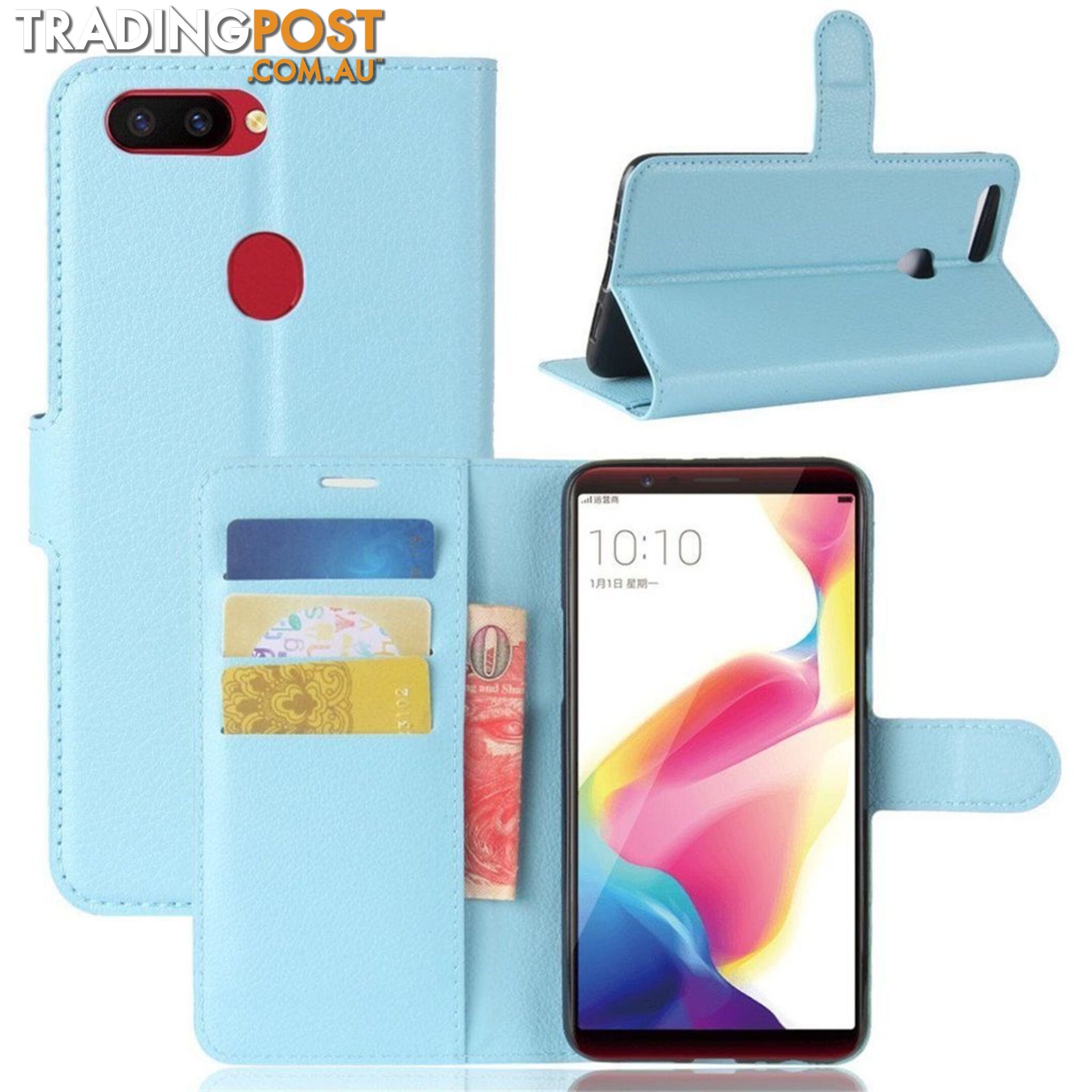 Oppo AX7 Wallet Style Case - 100296 - Cases