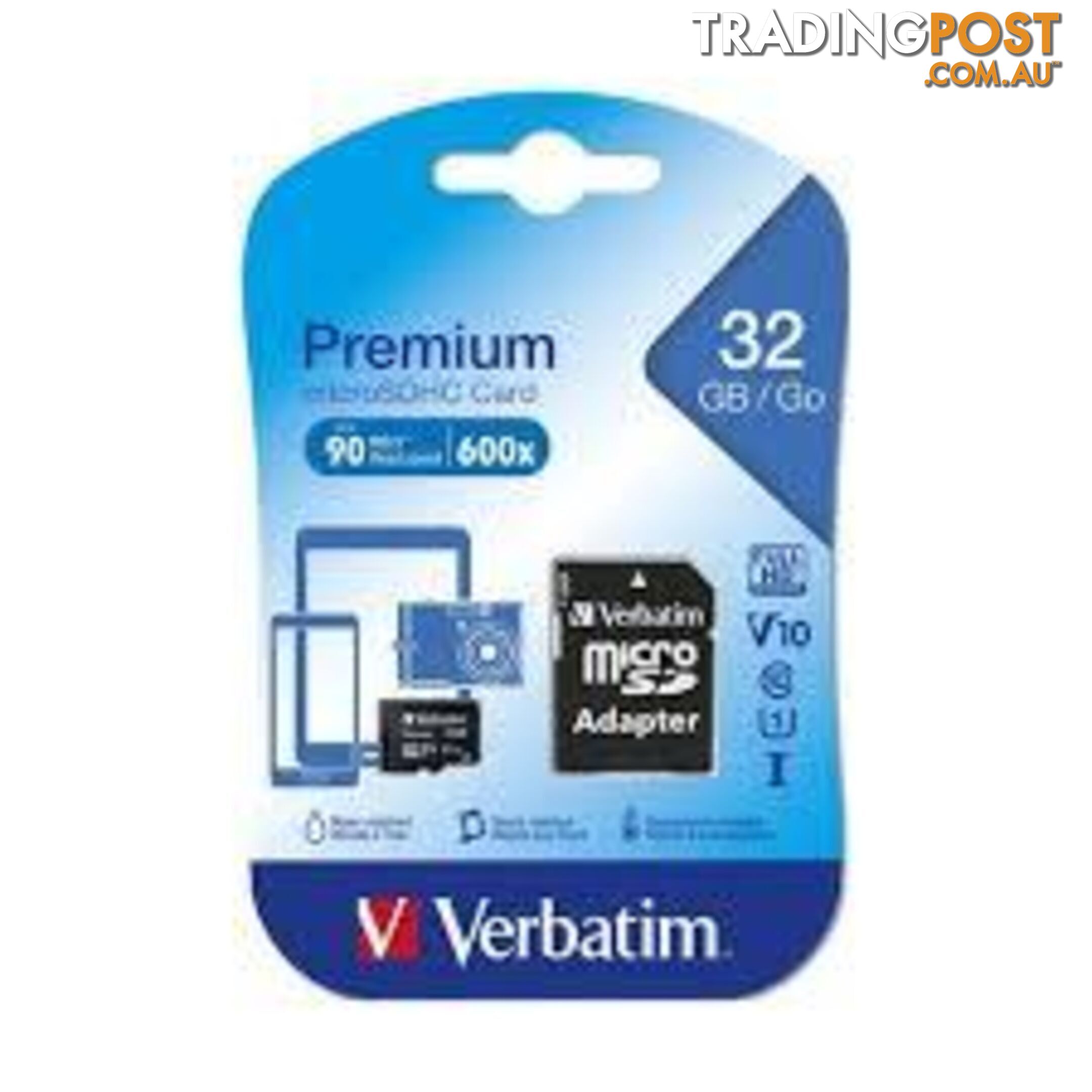 Verbatim Premium Micro SD Card - 1001331 - External Storage Device