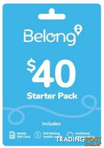 Belong Sim Starter Kit - 636337 - Sim Card