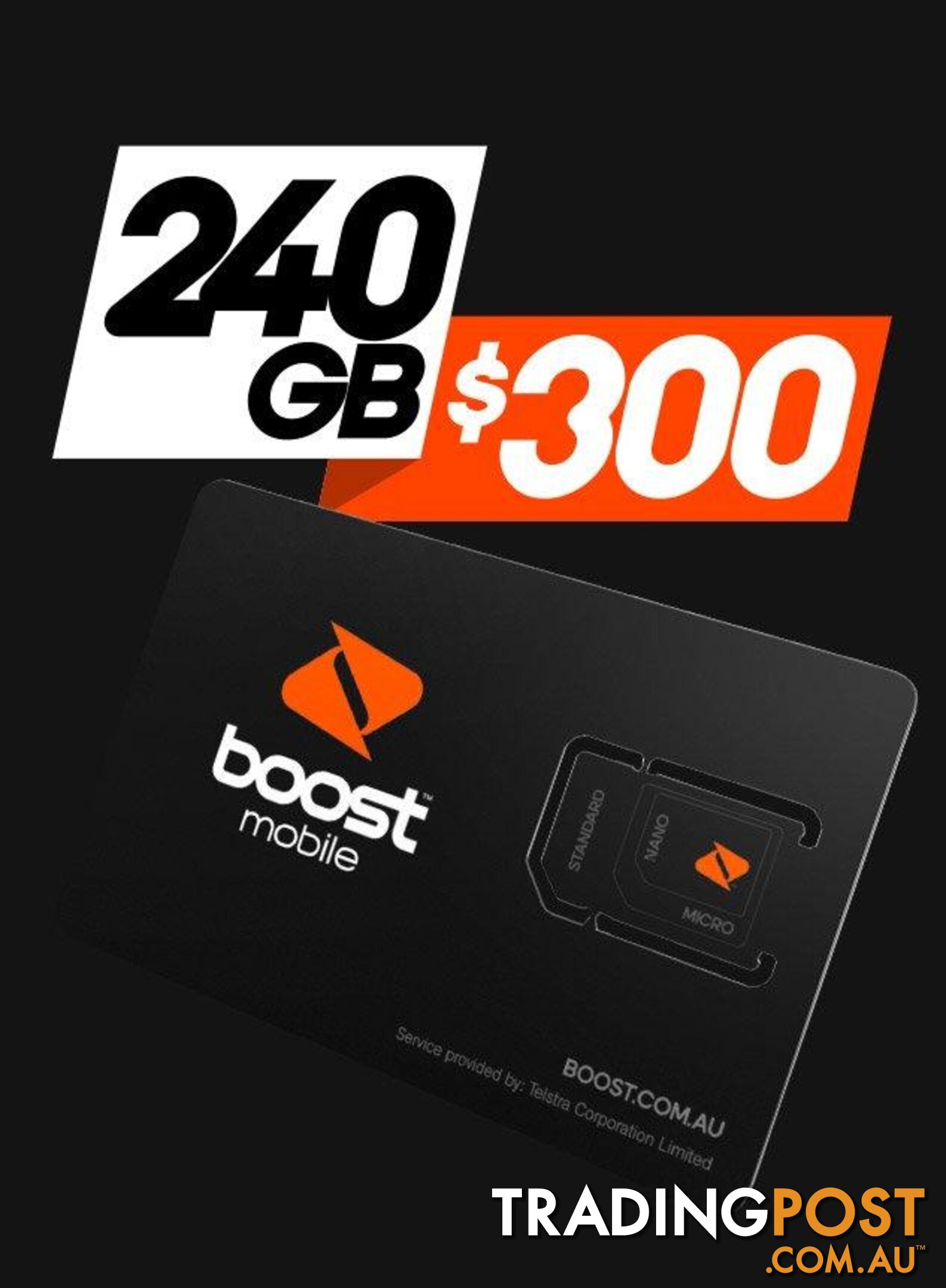 Boost Trio Starter Kit - 2EC0C2 - Sim Card