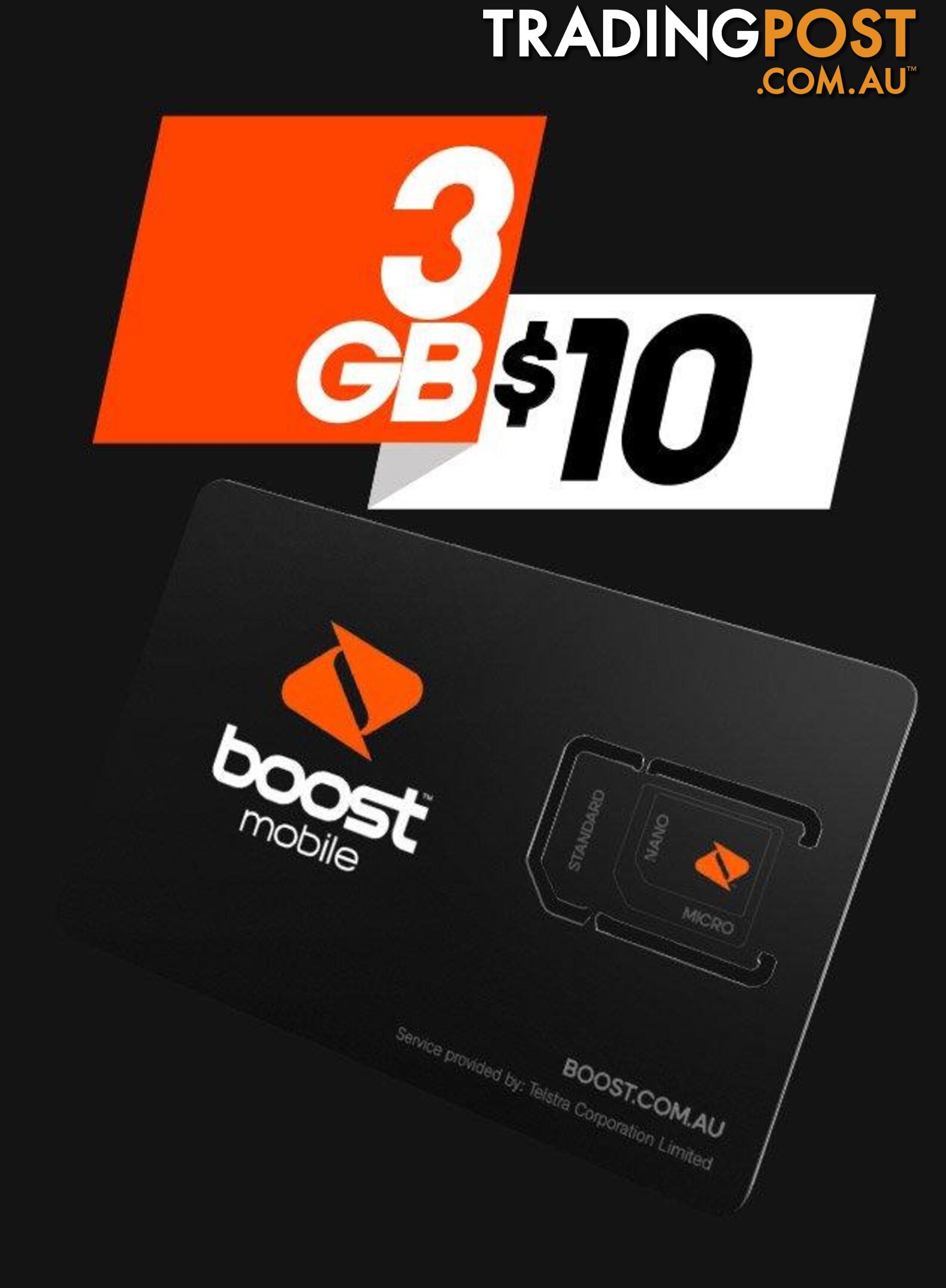 Boost Trio Starter Kit - 2EC0C2 - Sim Card