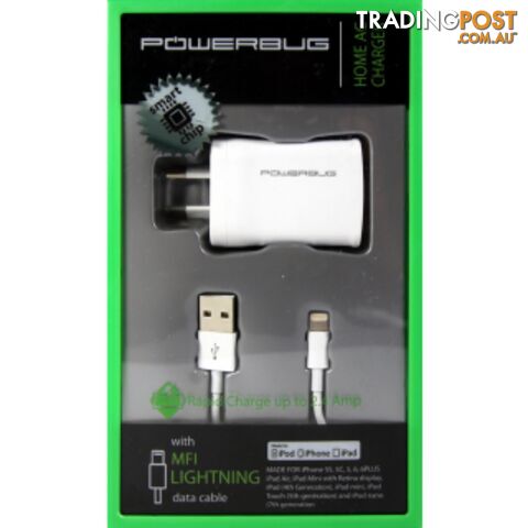 Powerbug Home AC Charger w/ Lightning Cable - 100264 - Charging & Power