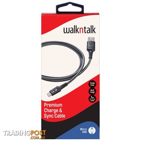 WalknTalk 1M Charge & Sync Cables - D5F4C7 - Cables