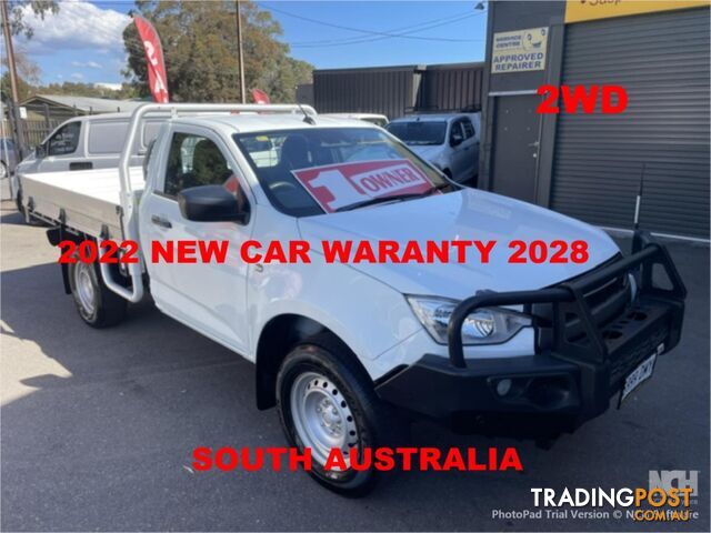 2022 Isuzu D-MAX SX High Ride RG MY22 Cab Chassis