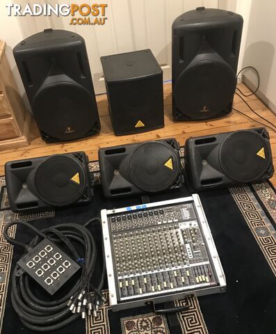 Full Stage Audio setup bought from new never pushed hard used mainly by acoustic...