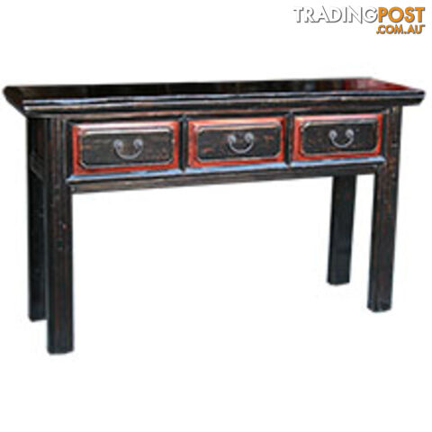 Chinese Antique Three-Drawer Desk Table