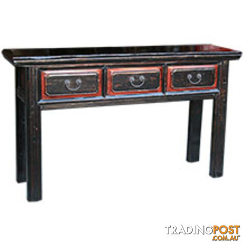 Chinese Antique Three-Drawer Desk Table