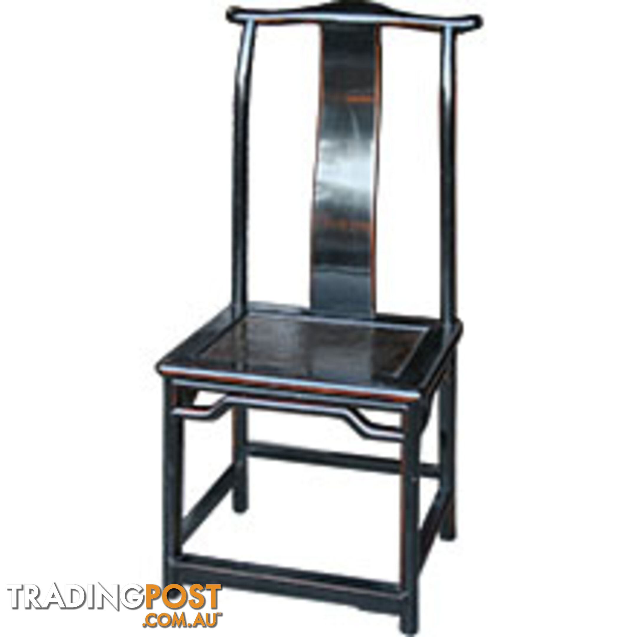 Black Chinese Official's Hat Chair