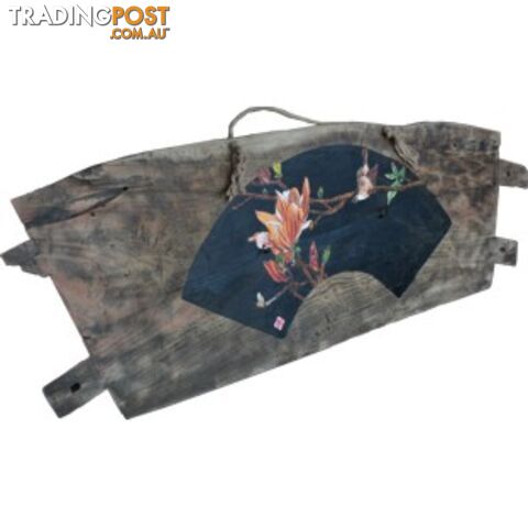 Chinese Wall Hanging Decoration-Old Boat Wood Panel - photo 2 of 2