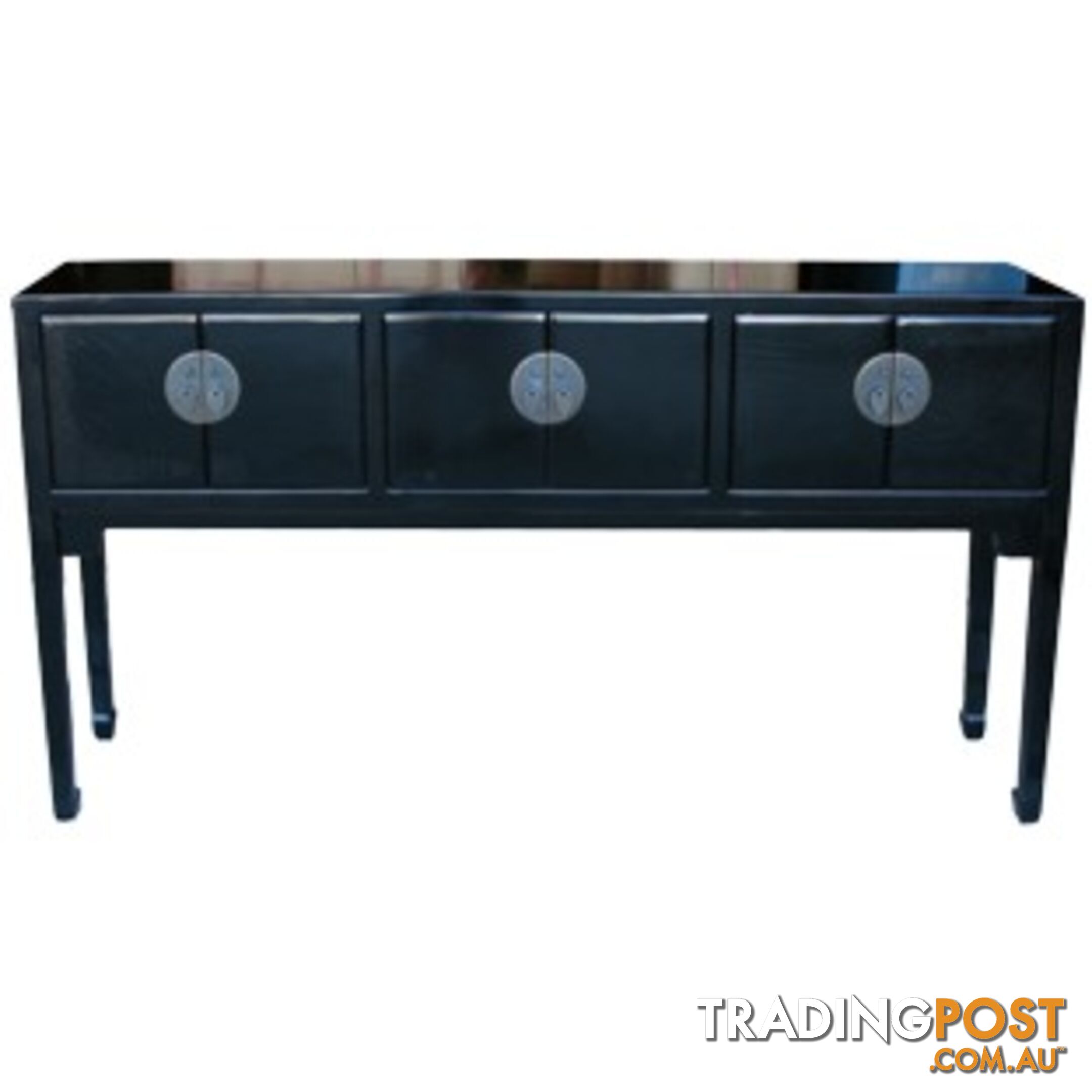 Black Lacquer Console/ Hall Table