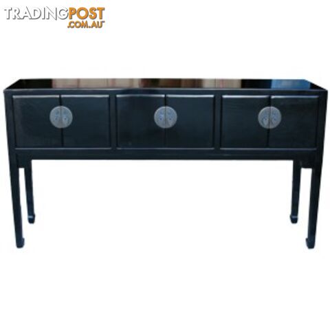 Black Lacquer Console/ Hall Table