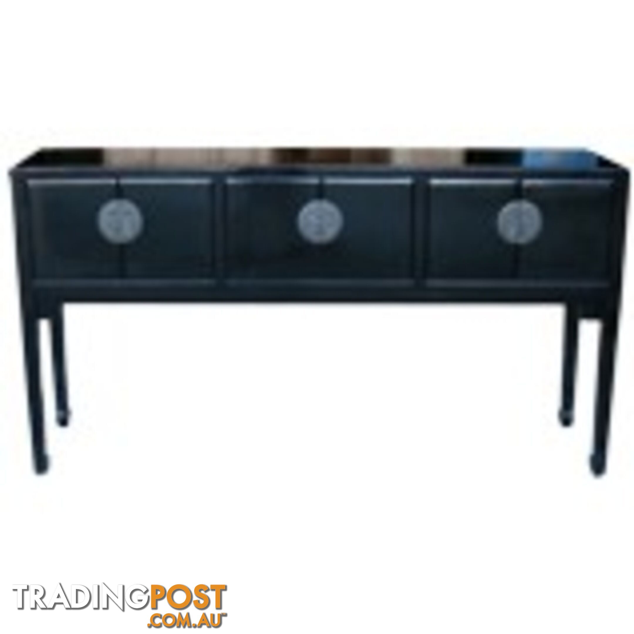 Black Lacquer Console/ Hall Table